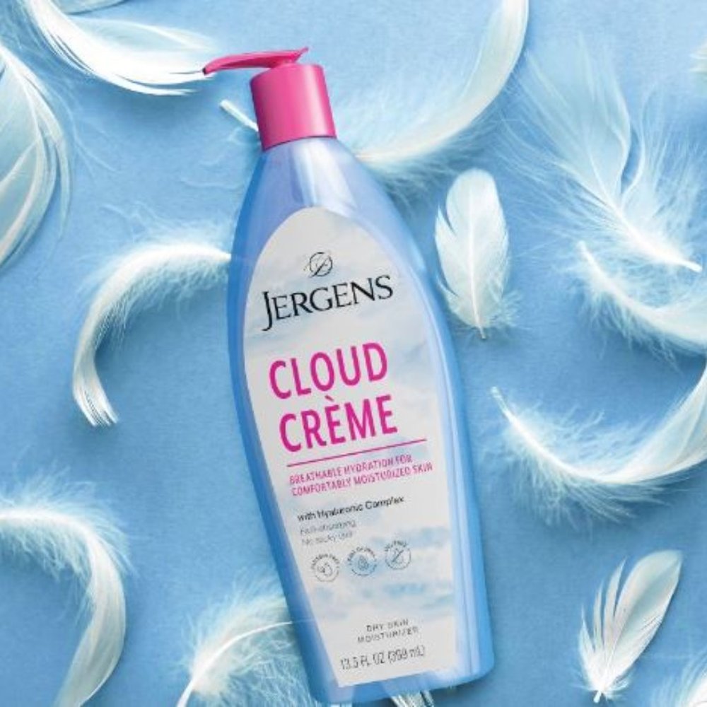 Jergens Cloud Crème Body Moisturizer, Hydration Body Lotion, Non-Greasy